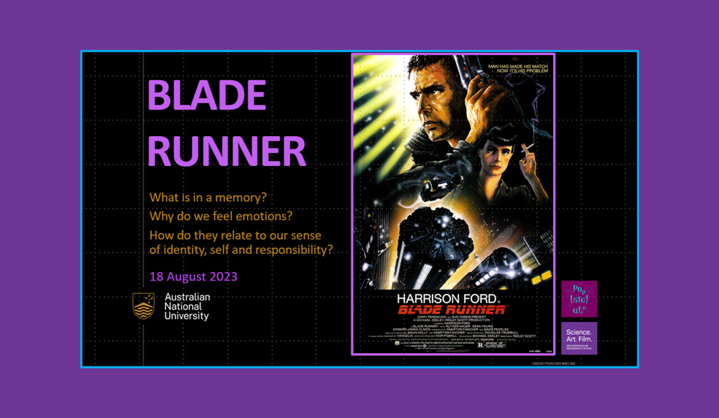 “Science. Art. Film.” screening & discussion of BLADE RUNNER