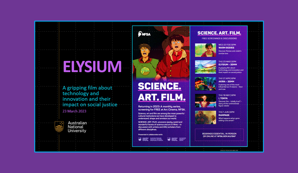 “Science.Art. Film.” screening & discussion of ELYSIUM