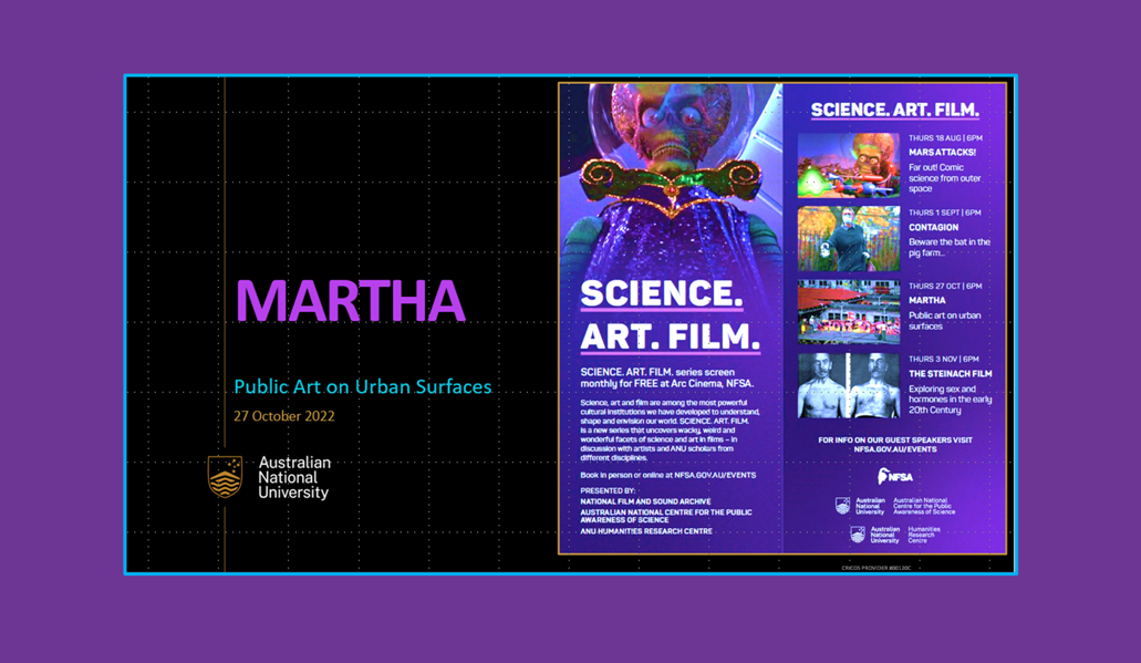 “Science. Art. Film.” screening & discussion of MARTHA