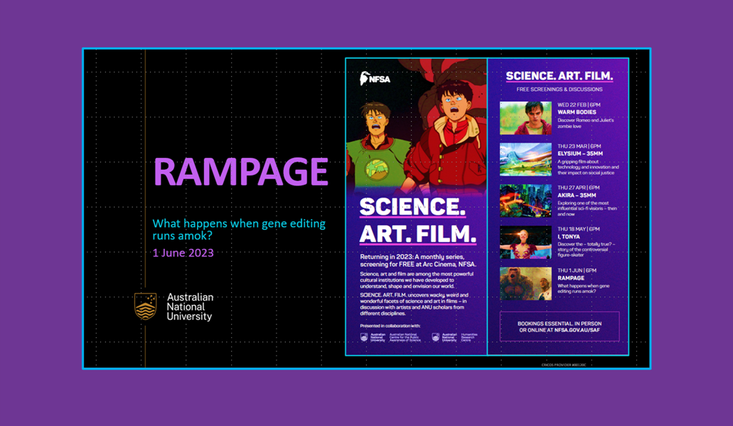 “Science. Art. Film.” screening & discussion of RAMPAGE