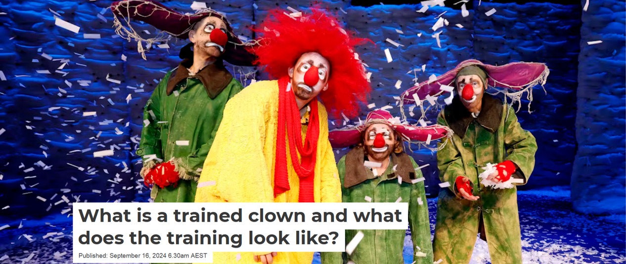 What is a trained clown?