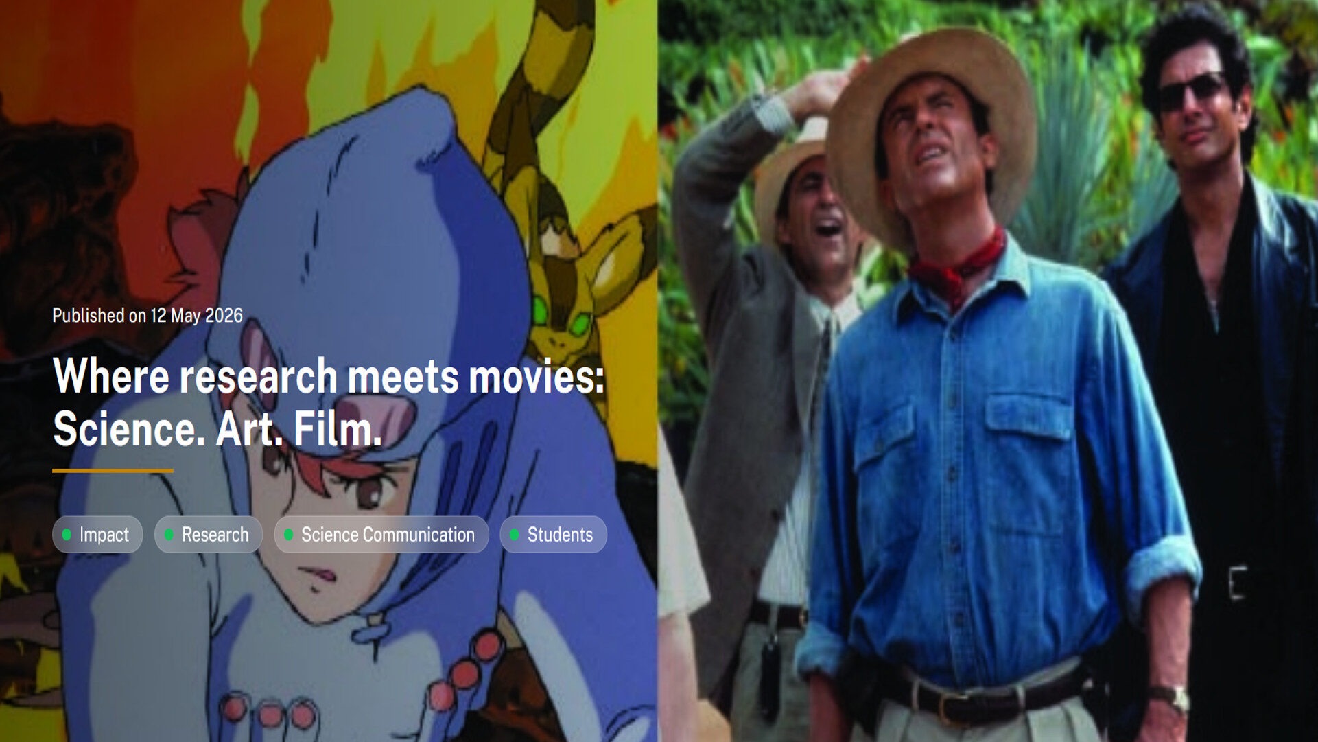 Where research meets movies: Science. Art. Film.