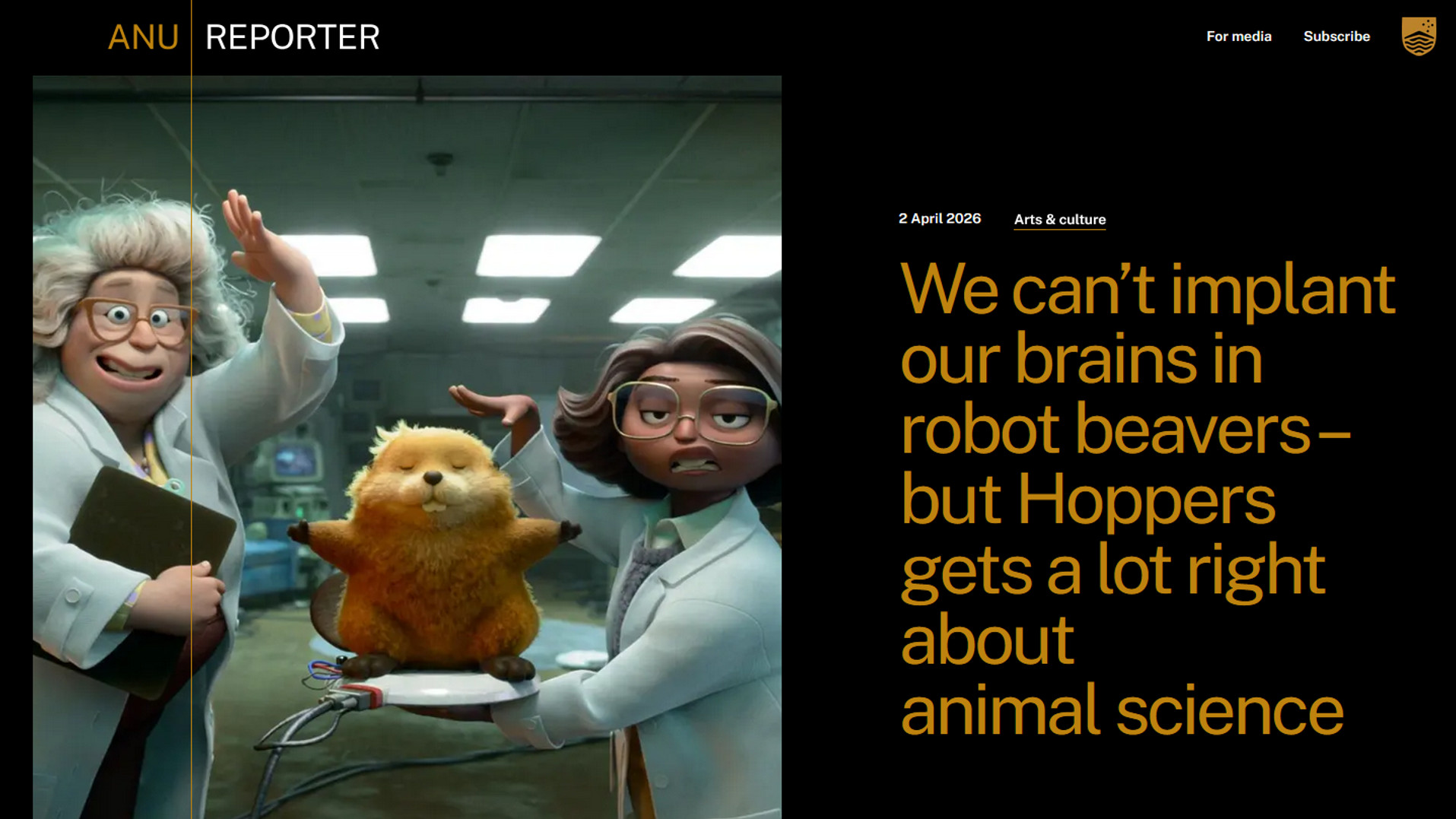 ‘Hoppers’ and Animal Science